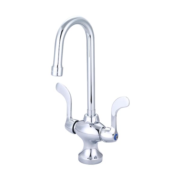 Two Handle Bar/Pantry Faucet, Standard, Polished Chrome, Installation: Deck Mount
